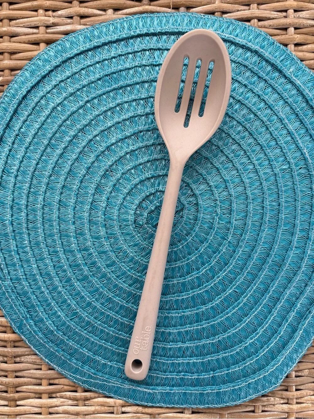 Our Table Slotted Silicone Spoon